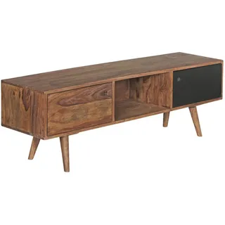 Home Collection24 Repa Lowboard 140 x 45 cm Braun/Schwarz Holz