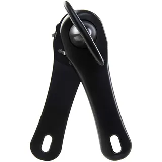 Wenco Dosenöffner manuell mit leichter Handhabung und integrierter Zange Sicherheitsdosenöffner - Büchsenöffner für Rechts- und Linkshänder, für Senioren - 17 cm - Kunststoff / Edelstahl - Schwarz