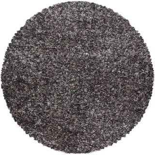 Ayyildiz Enjoy Hochflorteppich Ø 80 cm Taupe