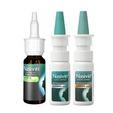 Nasivin® Kinder Sanft 0,025 % + Classic Sanft 0,05 % + Aloe & Eukalyptus