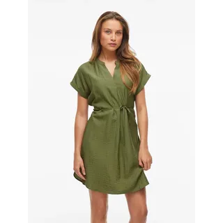 Vila Minikleid »VICLO S/S SHORT DRESS - NOOS« Sommerkleid, grün