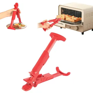 KüChe Retriever Zange, Anti Verbrühungs Zange Greifzange für Airfryer Schalen Retriever Zanges für Heißluftfritteuse SchüSsel Pan Dish Gripper Clips Zum Tragen Und Greifen HeißEr Pfannen