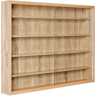 Interlink Sammlervitrine 80 x 60 x 9,5 cm Braun