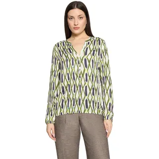Cartoon Casual-Bluse mit Muster Blau/Grün 46