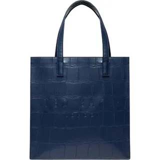 Ted Baker Schultertasche Croccon Croc Effect Icon Bag L Navy