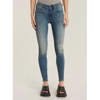 G-Star für Damen. D05281-8968-9114 Jeans Midge Zip Skinny blau (23/28), Lässig, Baumwolle, Denim