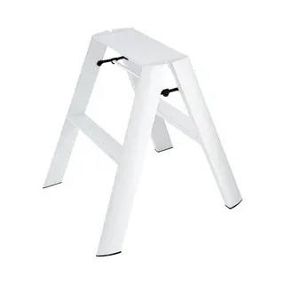 Trittleiter Lucano Thomas Merlo weiß, Designer Chiaki Murata, 48.5x62x57 / 15.5 cm