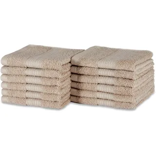 Amazon Basics Handtuchset 12-tlg. taupe