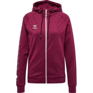 hummel MOVE Grid Kapuzenjacke Damen 3506 grape wine XS