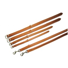 Heim 3875207 Führleine, Tobacco, genäht, 20 mm / 200 cm, Cognac