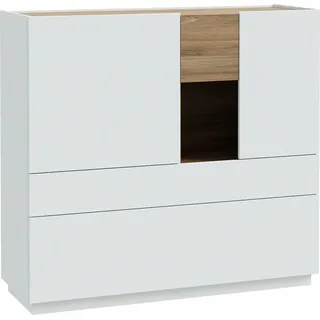 Forte Highboard Lewisville Dekor Grau Hellgrau
