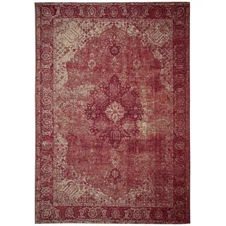 Vintage-Teppich , Rosa , Textil , Vintage , rechteckig , 200x290 cm , Reach, AZO-frei , für Fußbodenheizung geeignet, pflegeleicht , Teppiche und Böden, Teppiche, Webteppiche