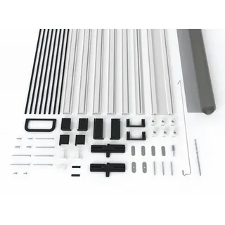 Hecht Insektenschutz-Tür Alu-Türbausatz 120 x 240 cm Weiß