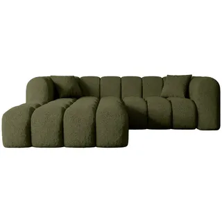 altdecor Ecksofa in L-Form, Olea-L1 - 231x173x74 cm Grün - Corner Sofa Bett Eckcouch Couch Wohnlandschaft Cauchsofa - Grün