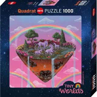 Heye Puzzle Einhörner 1000 Teile quadratisches Puzzleerlebnis