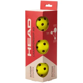 Head Championship 40 3B (Outdoor) Pickleball Bälle | Outdoor; für Pickleball im Training und Spiel
