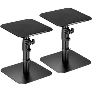 Ricoo Lautsprecherständer für Schreibtisch PC TV Lautsprecher Ständer Höhenverstellbar 2-er Set Boxenständer Boxen Standfuß LH069-T Universal Audio Tischhalterung Studio Speaker Stand Halterung