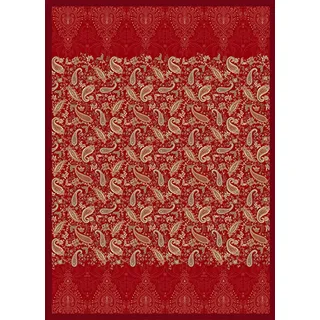 BASSETTI MONNALISA Plaid aus 100% Baumwolle in der Farbe Rot R1, Maße: 135X190 cm - 9333432