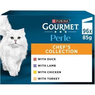 Gourmet Katzenfutter Perle Chef's Collection, 96 Beutel, 96 x 85 g