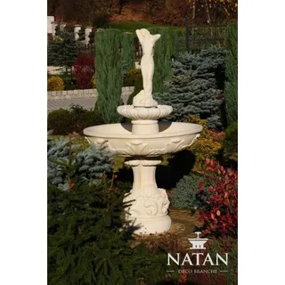 Springbrunnen Froschbrunnen Brunnen 165cm Steinbrunnen Gartenbrunnen Fontaine