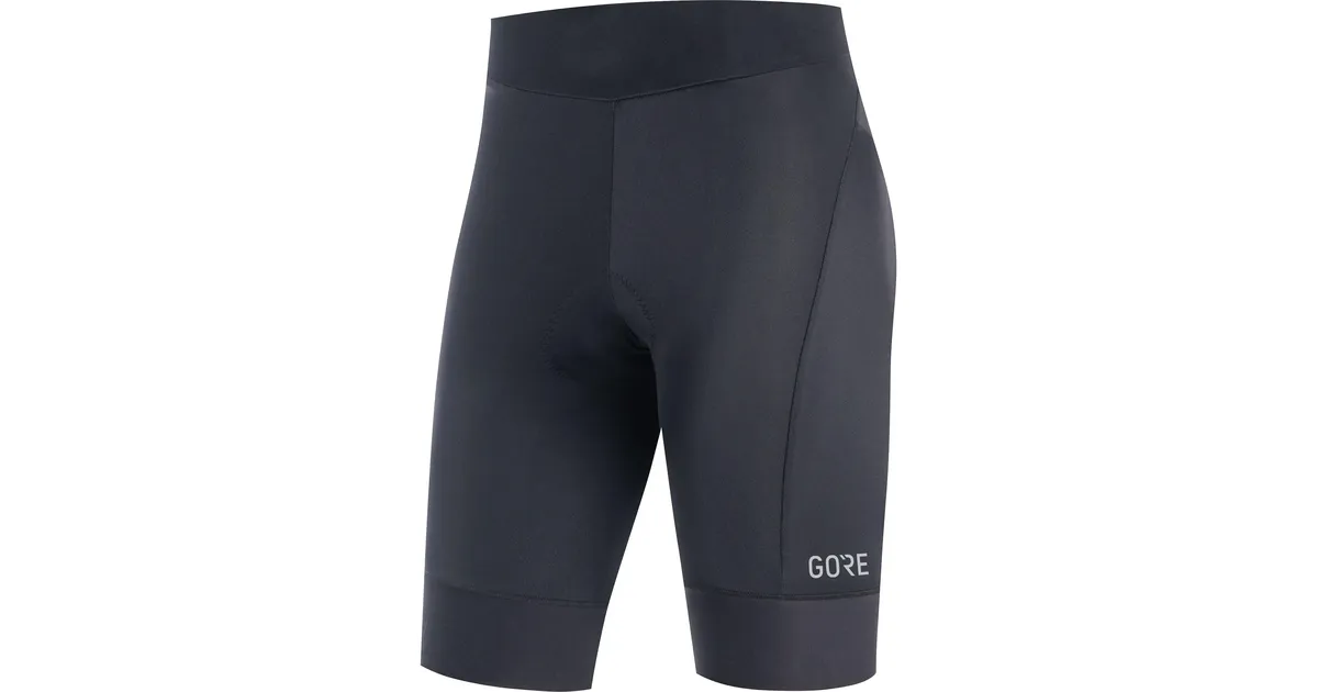 Gore Wear C3 Kurze Damen Fahrradhose mit Sitzpolster, schwarz (black ...