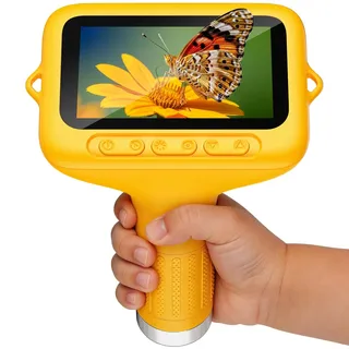 Eyoushow Mikroskop für Kinder, 1080P HD 3.0" IPS Bildschirm Taschenmikroskop, mit 8 LED Licht, 1000X Vergrößert, Digital Microscope Wissenschaft Bildung Spaß Geburtstagsgeschenke 3-12 Jahre Kinder