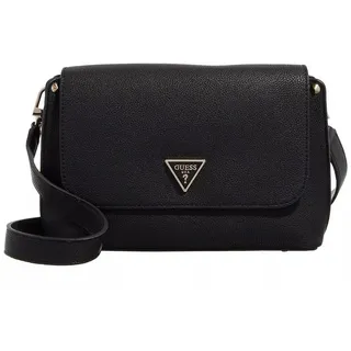 GUESS Tasche Meridian Flap Crossbody Umhängetasche - Schwarz