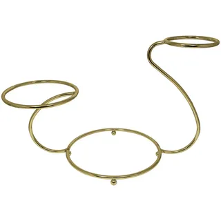 PME SWG585 Schwanförmiger, vergoldeter Tortenständer mit 3 Ebenen, Aluminium, Gold, cm, 60 x 31 x 46 cm, 1 Einheiten