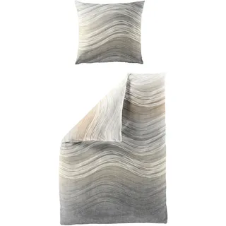 BIERBAUM Bettwäsche »4061« 2 Stk., tlg. Mako-Satin, 100 % Baumwolle, pflegeleicht