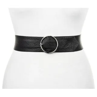 TAMARIS Taillengürtel Tailliengürtel mit schlichter Dornschließe in glänzendem Silber,