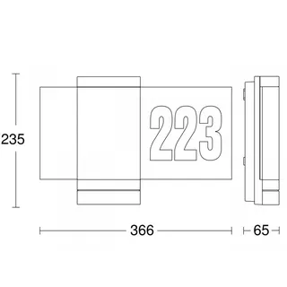 Steinel LED Außenleuchte L 270 DIGI SC 7,8W, anthrazit, Alu