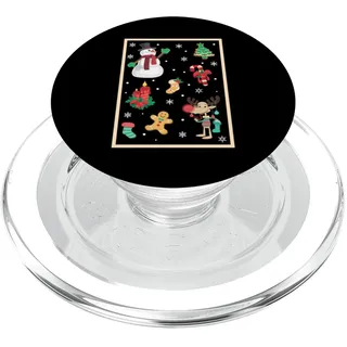 Frohe Weihnachten Pyjama Urlaub Winter Urlaub Xmas PJS PopSockets PopGrip für MagSafe