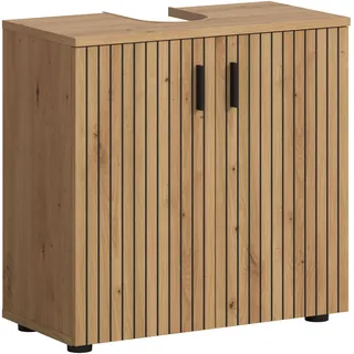 WELLTIME Waschbeckenunterschrank MANI 60 x 59 cm Braun