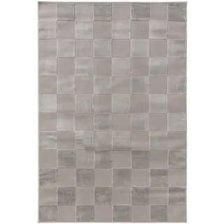 benuta Teppich Claire Grau 140x200 cm , Kunststoff , Rechteckig , 140x200 cm , pflegeleicht , Teppiche und Böden, Teppiche