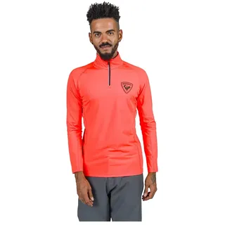 Rossignol New Hero Classique Fleece Mit Halbem Reißverschluss - Neon Red - 3XL