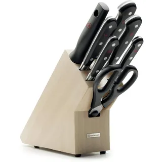 Wüsthof Classic Messerblock mit 7 Artikeln, Helle Buche