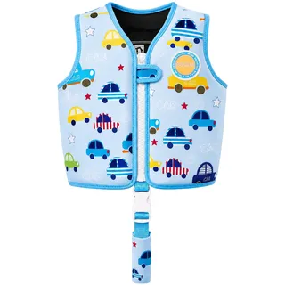 Boglia Kinder-Schwimmweste, Schwimmhilfe für Kleinkinder zum Schwimmenlernen, ultraweiche Neoprenjacke mit verstellbarem Schrittgurt für Schwimmen, Pools und Strand