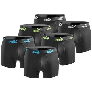 Puma Herren Boxershorts 6er Pack tripple black - M