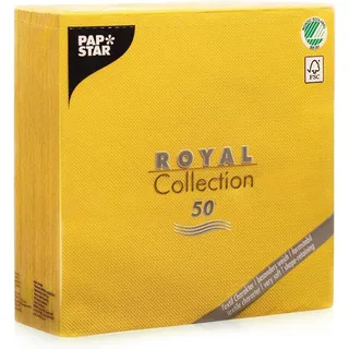 Papstar 11609 Papierserviette Seidenpapier gelb, (50 Stück(e)