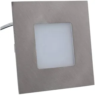 Heitronic LED-Einbaupanel 2 W eckig grau