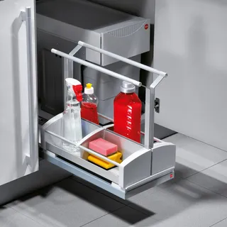 Naber Putzmittelauszug Carry, Abfallsammler hellgrau