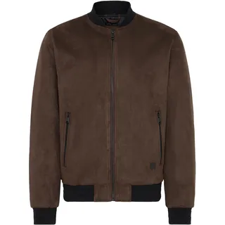 Lederjacke INDICODE "Lederjacke IDRielo", Herren, Gr. M, braun (seal braun), Obermaterial: 93% Polyester PES. 7% Elasthan EL., Jacken Lederjacke