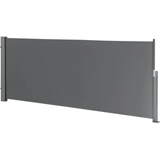 pro.tec Seitenmarkise 300 x 120 cm Grau Stahl