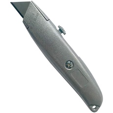 Gertu Gnoostrapalum Messer mit Trapezklinge, Stahlblau-Grau, 18 mm Größe, 12 Stück