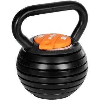 rebel electro Kettlebell Gusseisen Einstellbar 18 kg schwarz