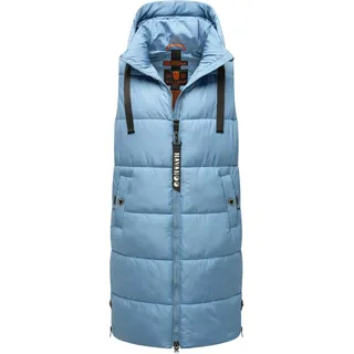 Steppweste NAVAHOO "Steppweste Schnuffelchen", Damen, Gr. M, blau (powder blau), Obermaterial: 100% Polyester PES.  Futter: 100% Polyester PES. 100% Polyester PES., Westen Steppweste