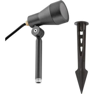 EVN Lichttechnik Laterne Aluminium IP54 mit Bewegungsmelder GU10 schwarz