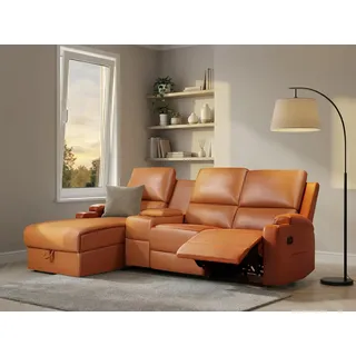 OTTO home Eckcouch Polyester 3-Sitzer Braun