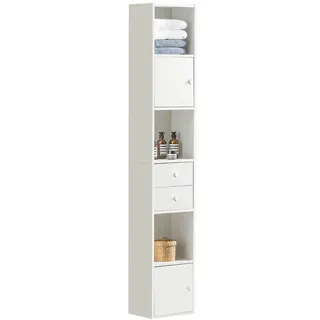 SoBuy Hochschrank 33 x 188 cm Weiß Holz