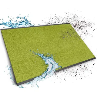 Floordirekt Schmutzfangmatte auf Maß, 200 x 150 cm, Limone, Fußmatte, Türmatte Eingangsbereich, Fußabtreter, Türvorleger, Sauberlaufmatte, Meterware, Mono